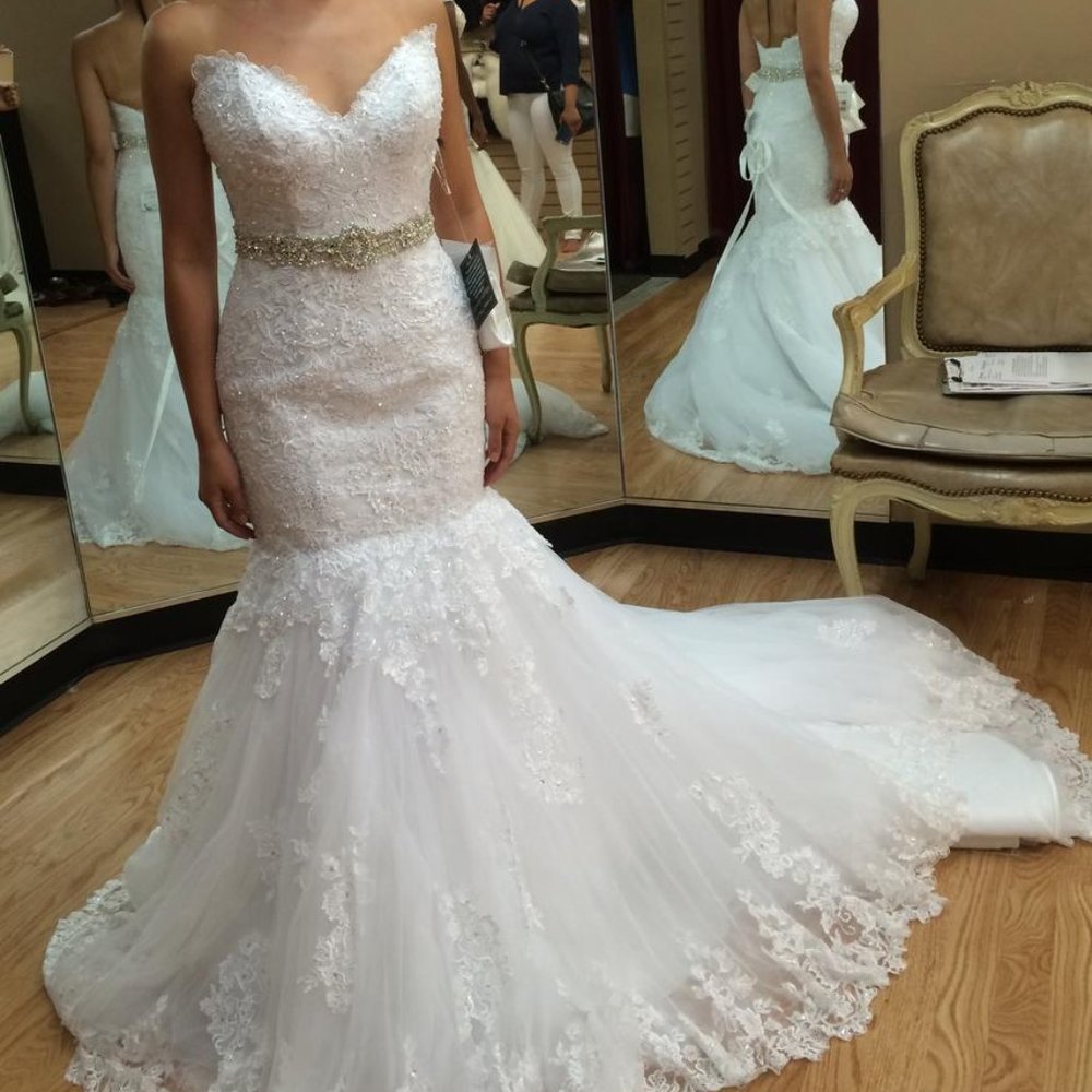 Wedding Dress Size 14 Pink Champagne